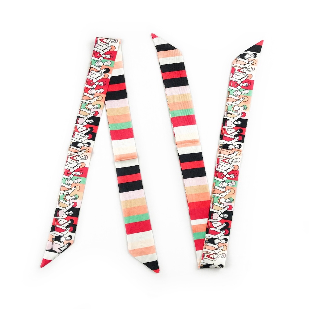 SOLD - 2 Twilly Scarves